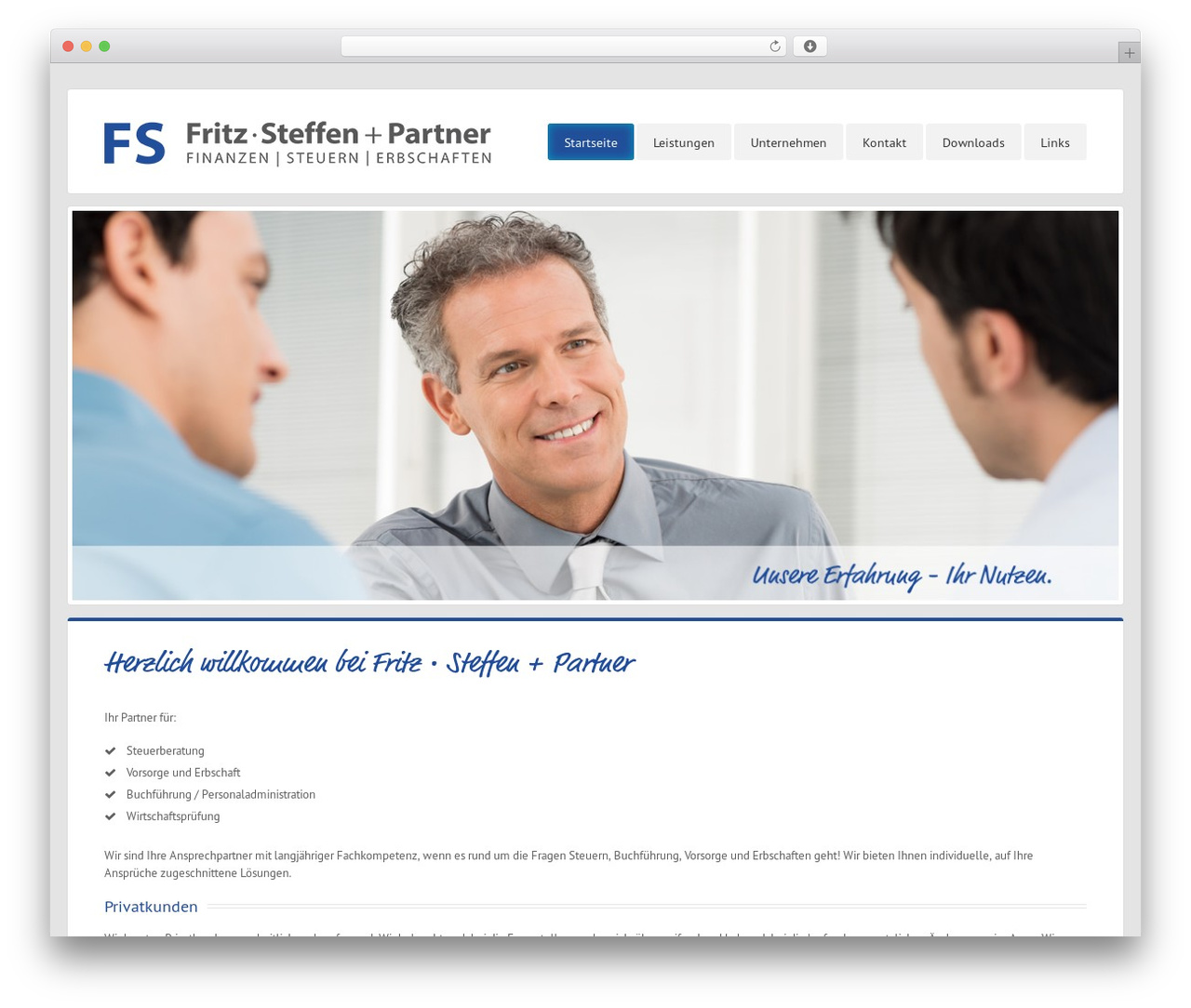 Thinker WordPress theme - fritz-steuerberatung.ch