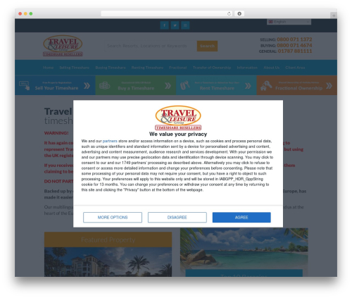 Travel&Leisure Child Theme WordPress travel theme - travelandleisure.co.uk
