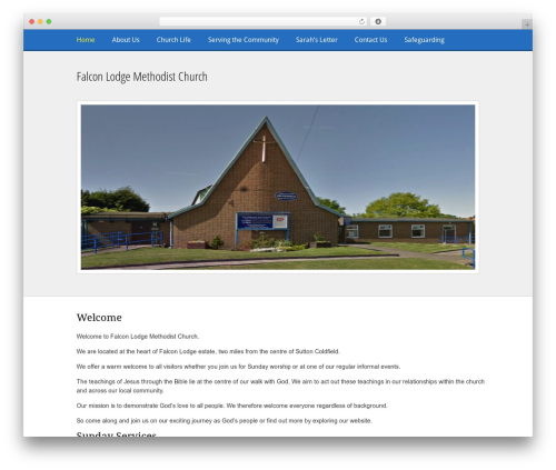 Versatile Church WordPress Theme WordPress theme - falconlodge.co.uk