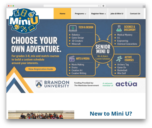 WordPress theme Cherry Framework - miniu.brandonu.ca