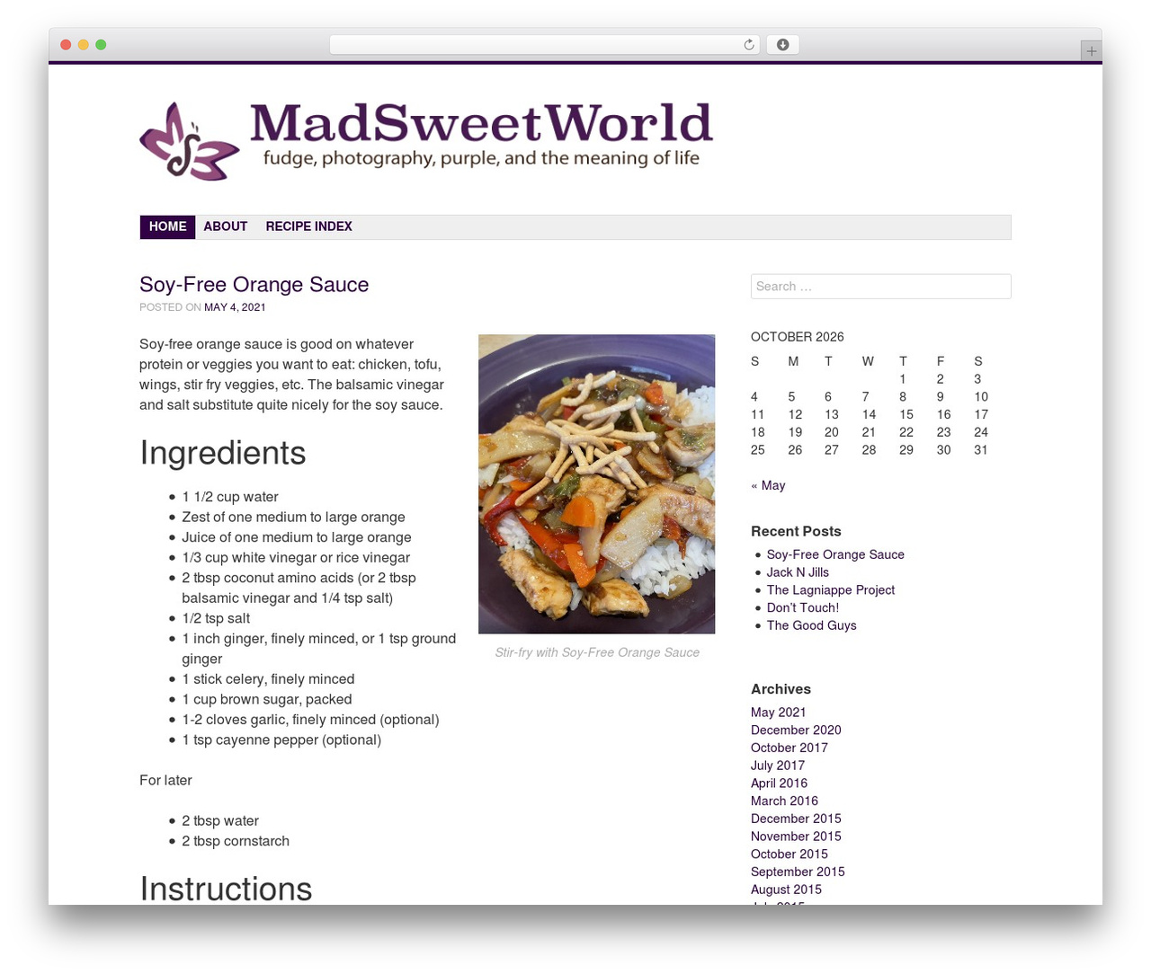 WordPress theme Debut - madsweetworld.com