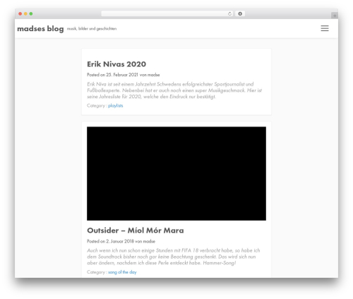 WordPress theme Modernize - madse.net