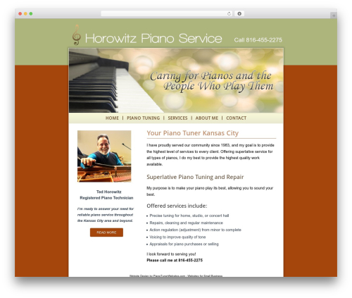 WP theme Theme6 - horowitzpianoservice.com