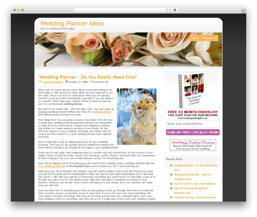 Advancedtech WordPress wedding theme - weddingplannerideas.com