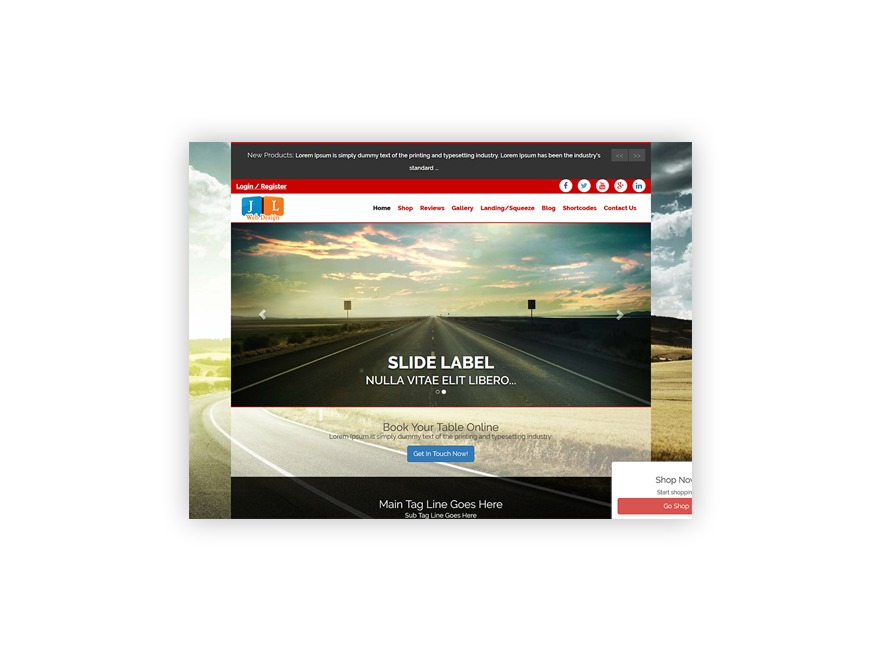 Ajusta top WordPress theme by Julio Pineda