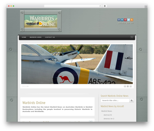 Alyeska newspaper WordPress theme - warbirdsonline.com.au