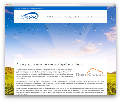 Pro framework WordPress plugin - wirelessirrigation.net