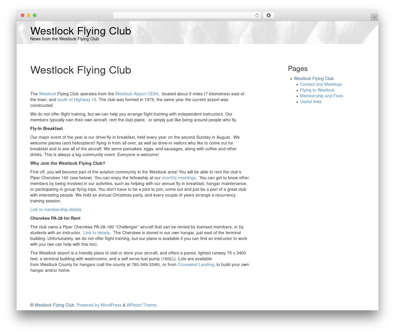 Best WordPress theme WPstart - westlockflyingclub.com/wp Best WordPress theme WPstart - westlockflyingclub.com/wp