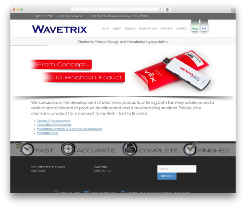 Best WordPress theme Interface Pro - wavetrix.com