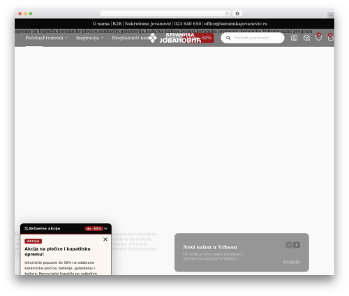 Blocksy top WordPress theme - keramikajovanovic.rs