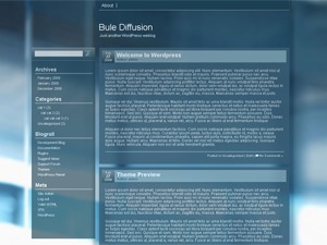 Blue Diffusion theme WordPress