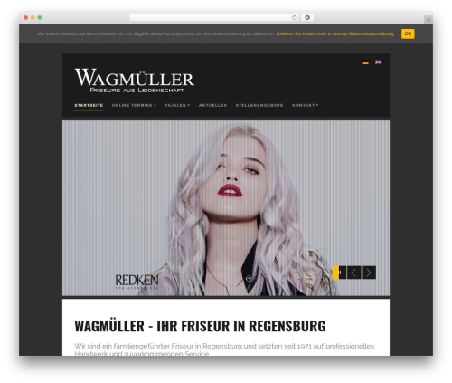 Boxter WordPress page theme - wagmueller.com