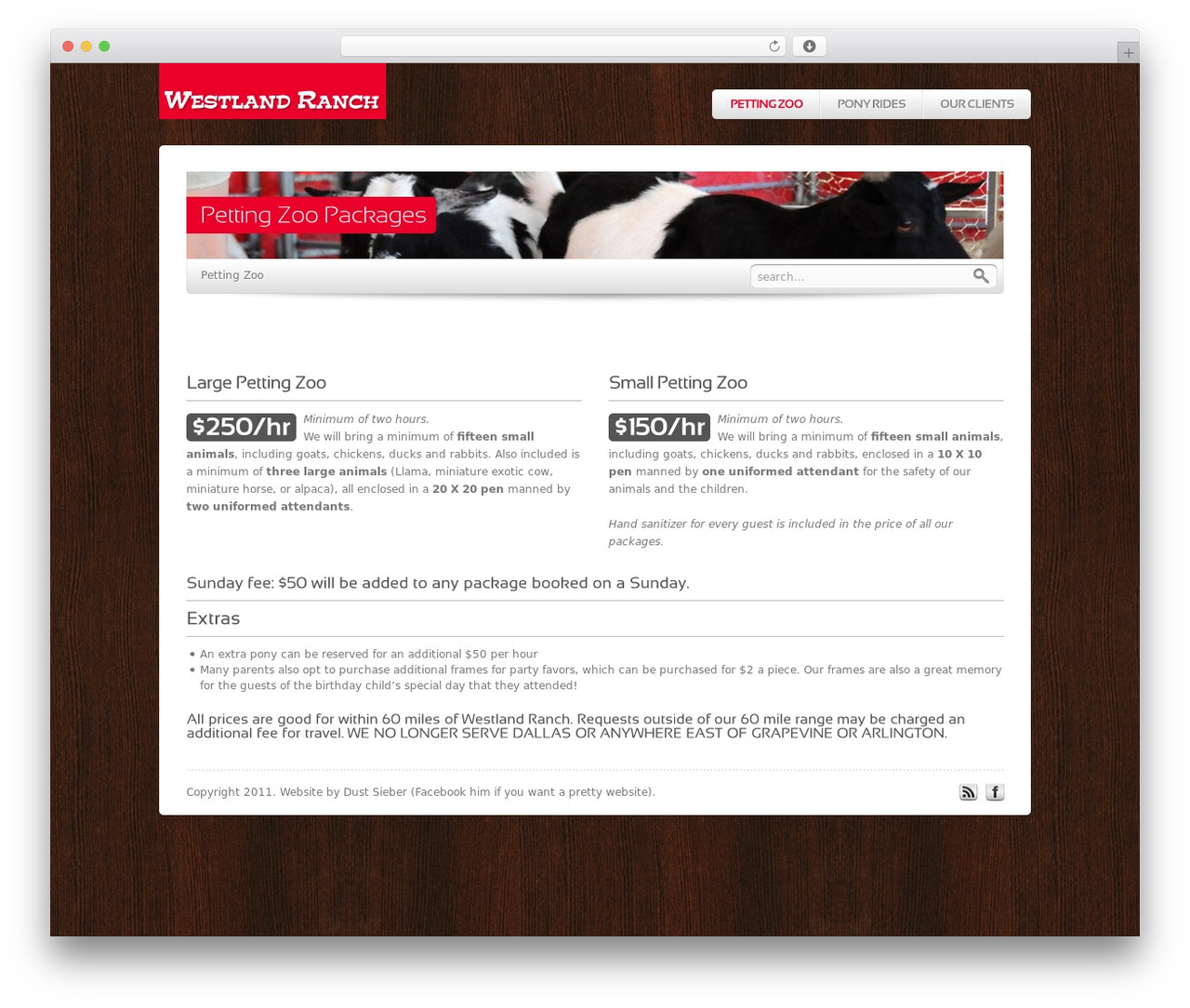 Breeze WordPress theme - westlandranch.com