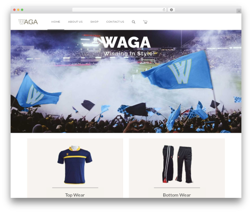 Cartify WordPress theme - wagasports.com