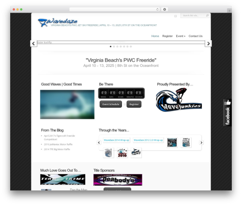 Chameleon WordPress theme - wavedaze.com