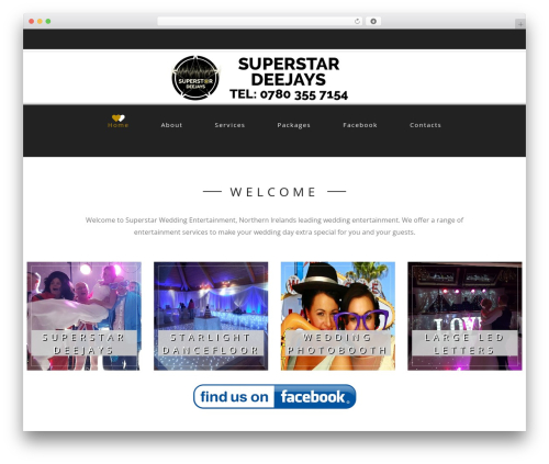 cherry best wedding WordPress theme - weddingentertainmentni.com