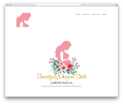 Divi WordPress theme - beautifullydesignedbirth.com