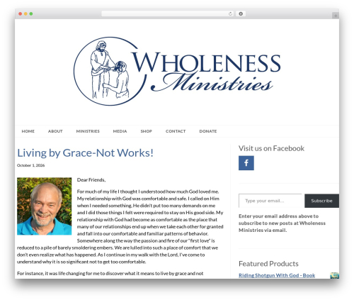 Epic theme WordPress - wholeness.org