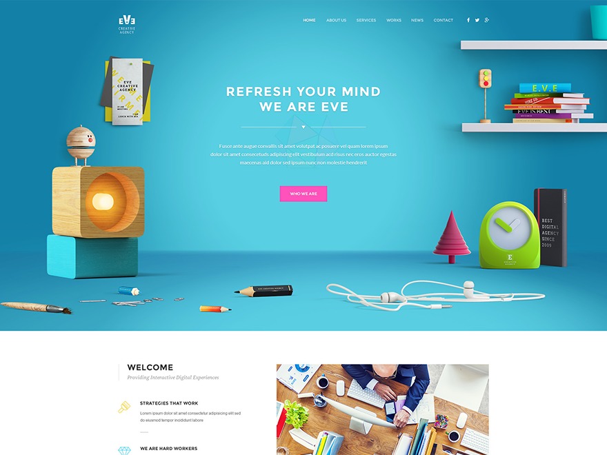 Eve WordPress theme