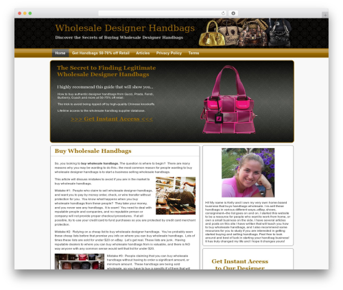 FlexSqueeze best WordPress theme - wholesalehandbagsecrets.com
