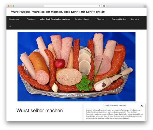 GeneratePress best free WordPress theme - wurst-rezept.de