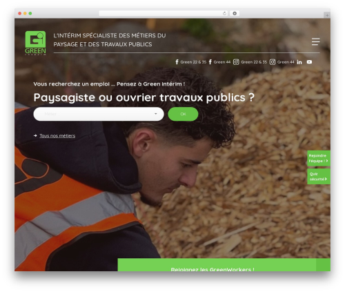 Green Interim WordPress theme - greeninterim.fr
