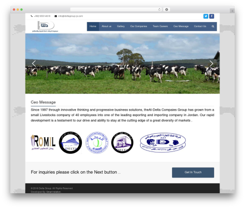 icpanel WP theme - deltagroup-jo.com