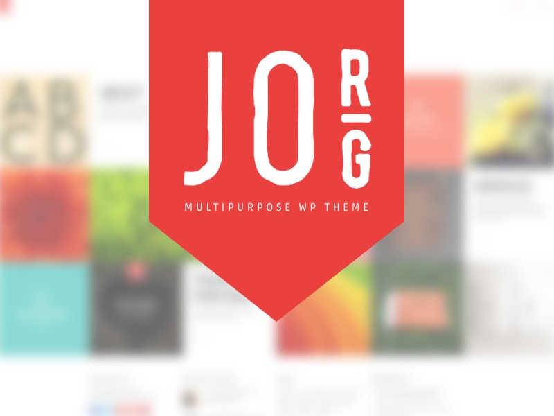 Jorg personal WordPress theme by Vian