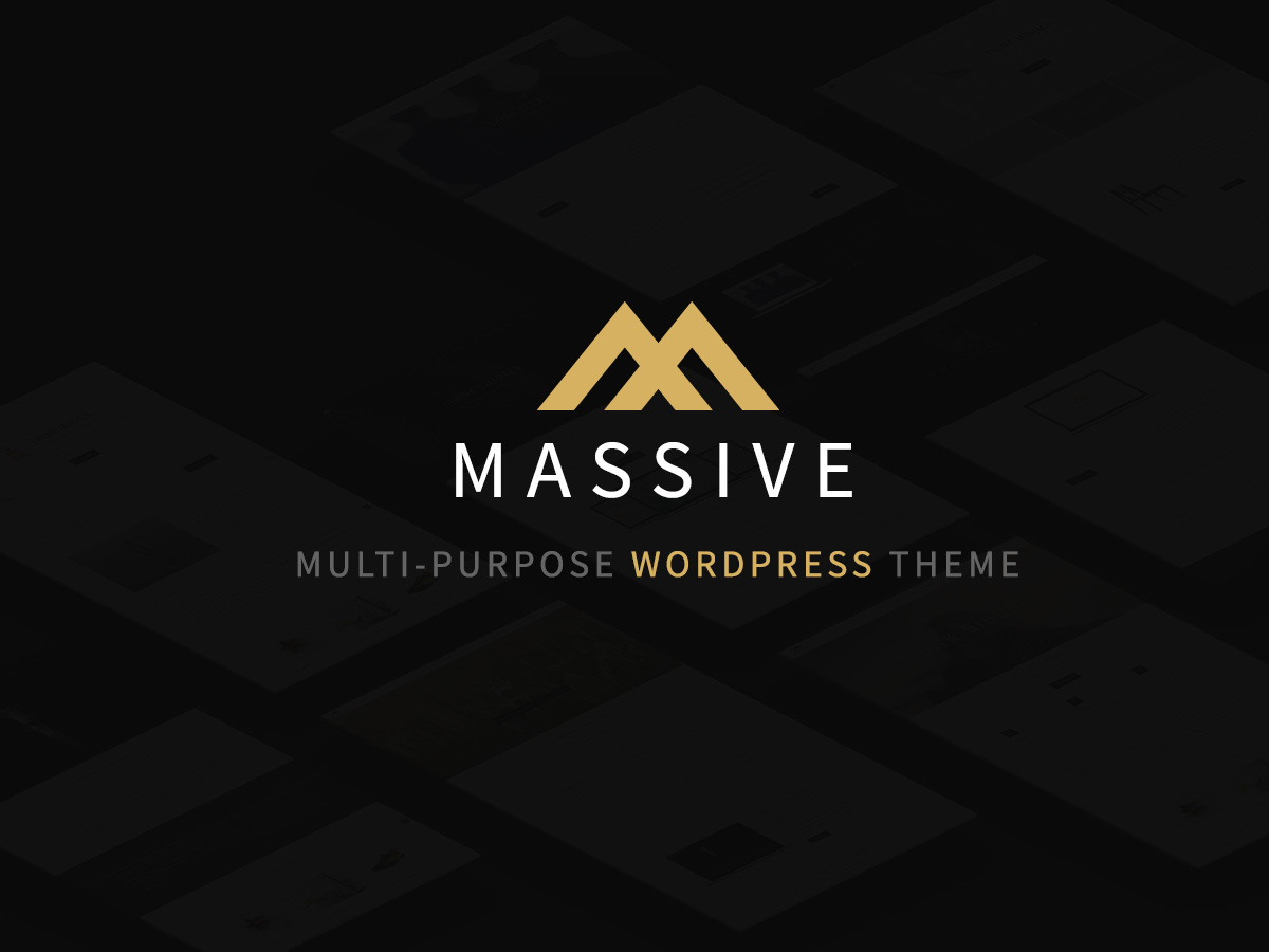 Massive WordPress theme Massive WordPress theme