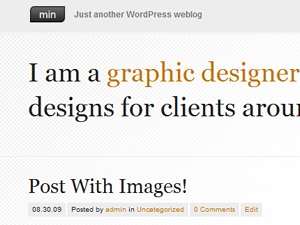 Min theme WordPress Min theme WordPress