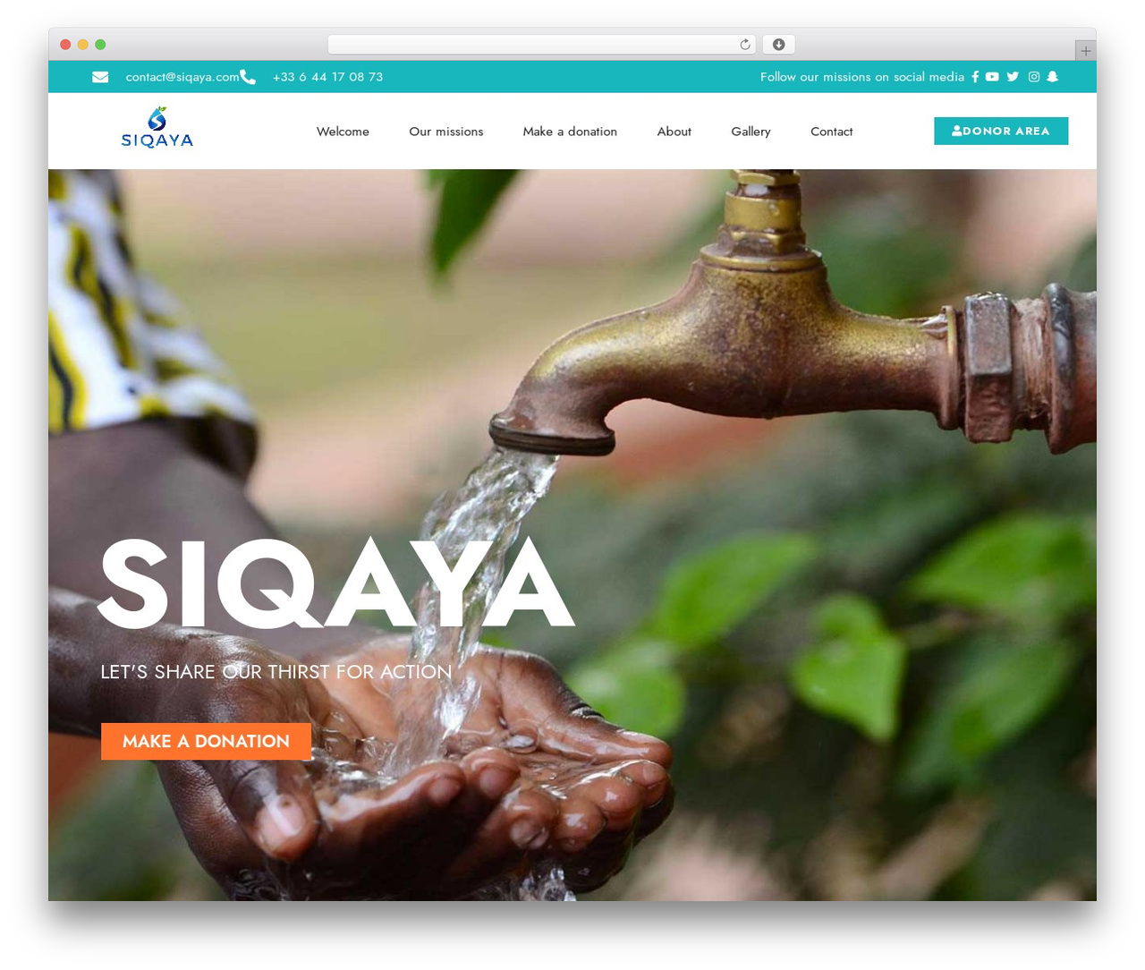 Ngo top WordPress theme - siqaya.com