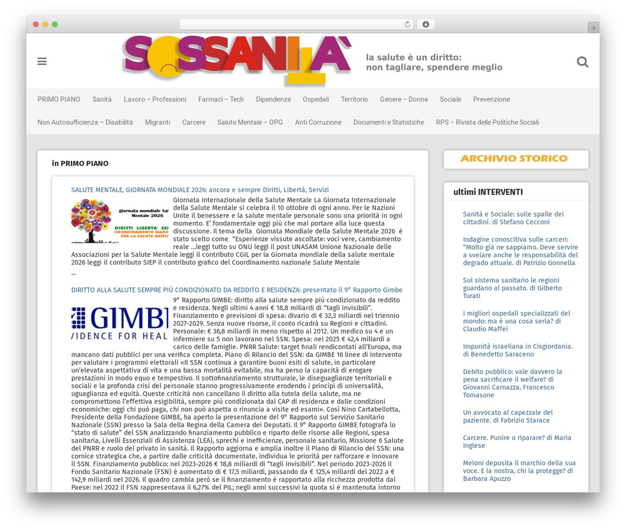 Pingraphy theme WordPress - sossanita.org