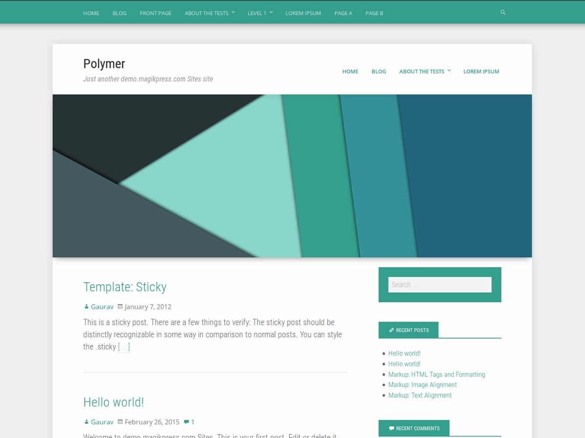 Polymer WP theme