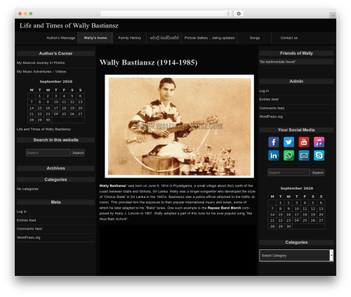 raindrops top WordPress theme - wallybastiansz.com