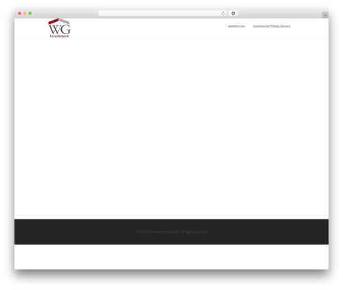 Renew premium WordPress theme - wg-investment.de