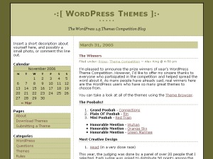 Simple Green WordPress page template