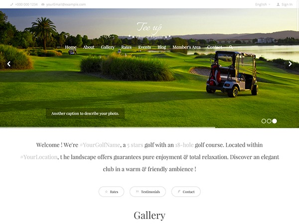 Tee Up theme WordPress