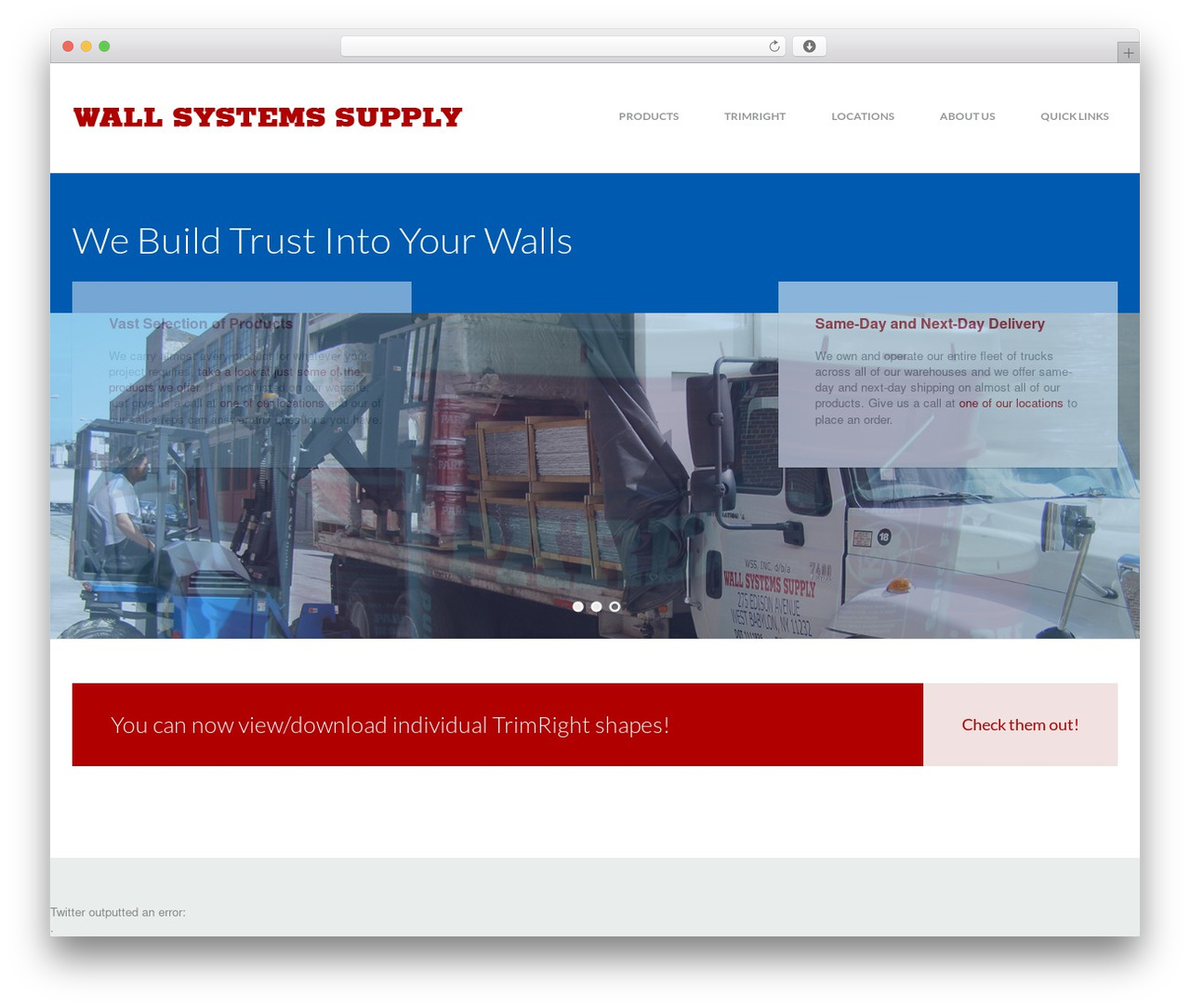 Theme WordPress Avanter - wallsystemssupply.com