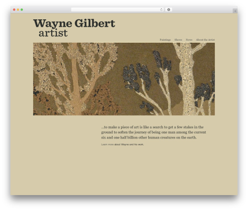 Thematic WordPress theme - waynegilbert.com