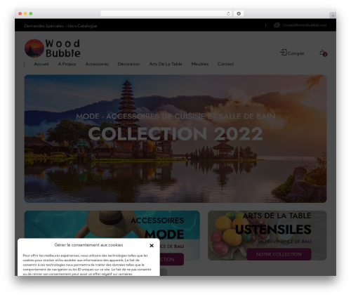 Auxin shop WordPress plugin - woodbubble.com