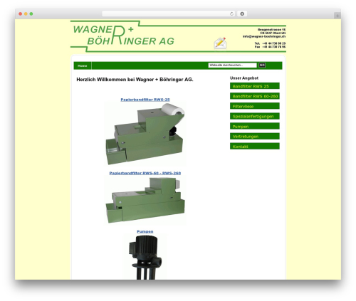 Theme WordPress WagnerBoehringer - wagner-boehringer.ch
