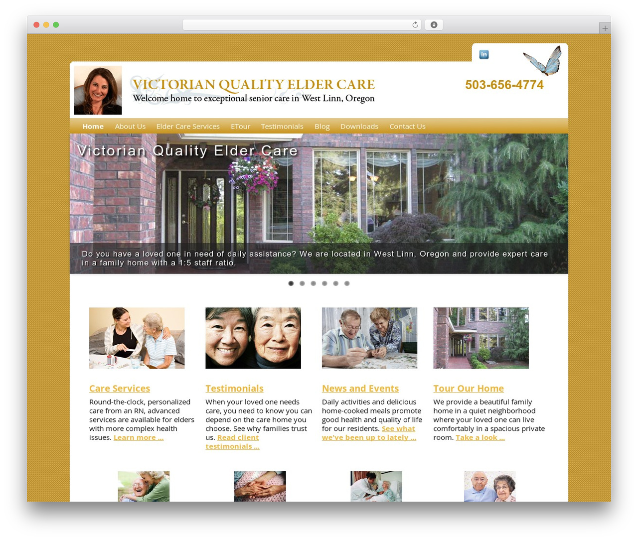 Weaver Xtreme WordPress theme design - westlinncarehome.com