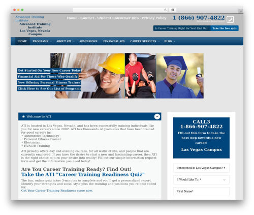 WordPress theme Edu - atitrainingschool.net