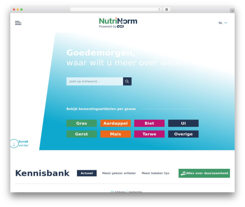 WordPress theme NutriNorm - nutrinorm.nl