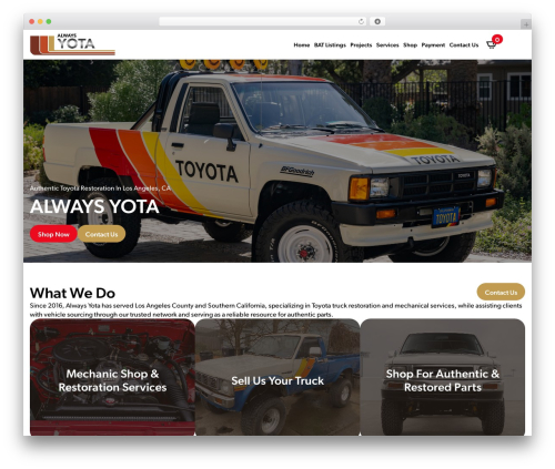 WordPress website theme Breakdance Zero Theme - alwaystoyota.com