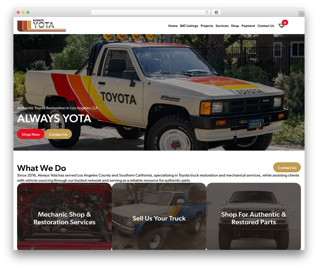 WordPress website theme Breakdance Zero Theme - alwaystoyota.com