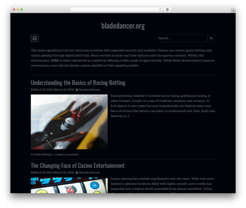 WordPress website theme Simple Dark - bladedancer.org WordPress website theme Simple Dark - bladedancer.org