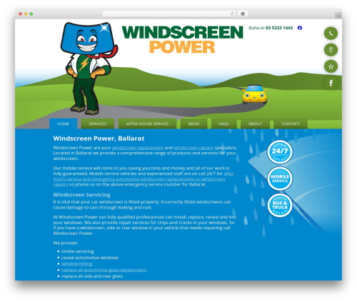 WP theme Windscreen Power - windscreenpower.com.au