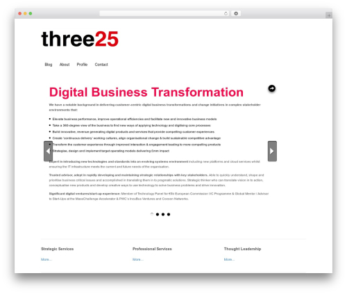 Slidedeck2 personal WordPress plugin - three25.com