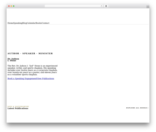 Etch Theme best WordPress theme - judsonistone.com